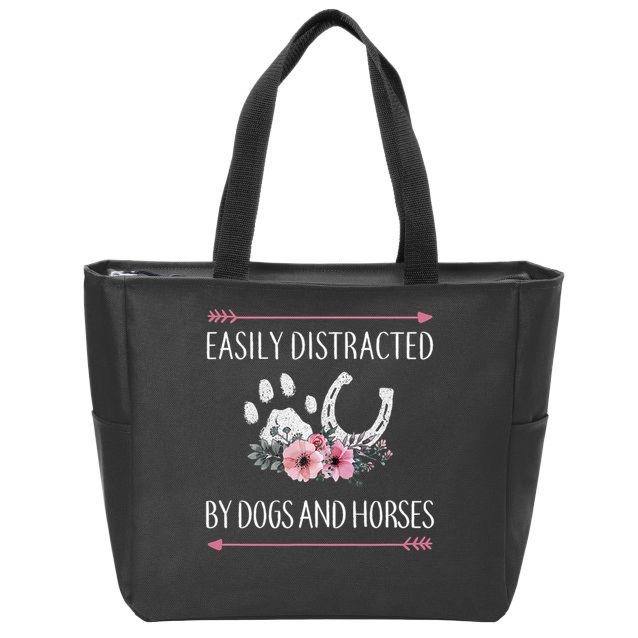 Horse For Ns Horse Lovers Zip Tote Bag