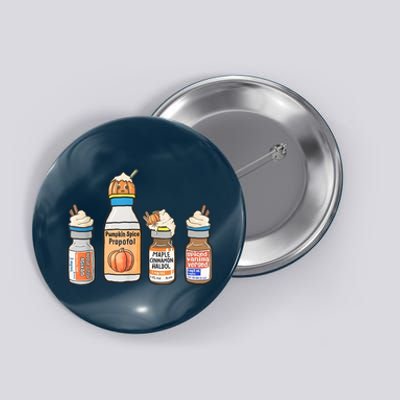 Halloween Fall Nurse Funny Button