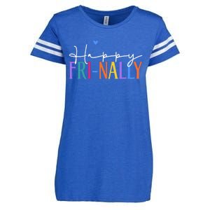 Happy Friyay New Teacher Life Wo Frinally Friday Lover Enza Ladies Jersey Football T-Shirt