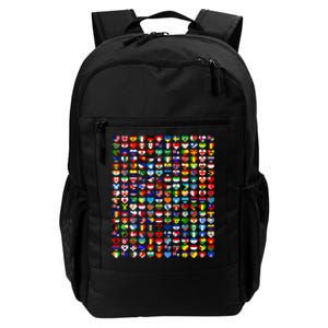 Heart Flags Of The Countries Of The World Flags Unity Day Daily Commute Backpack