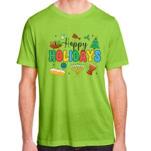 Hanukkah Festival Of Lights Happy Chanukah Happy Holidays Adult ChromaSoft Performance T-Shirt