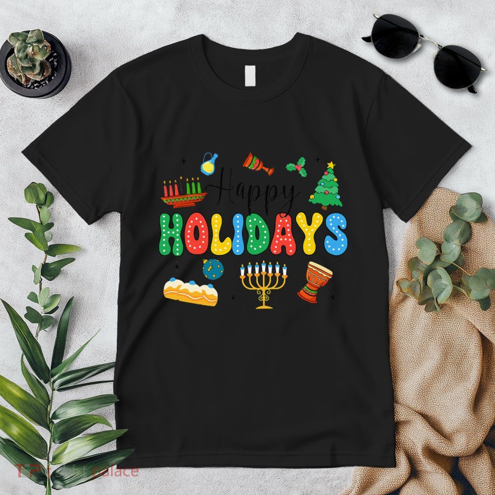 Hanukkah Festival Of Lights Happy Chanukah Happy Holidays Premium T-Shirt