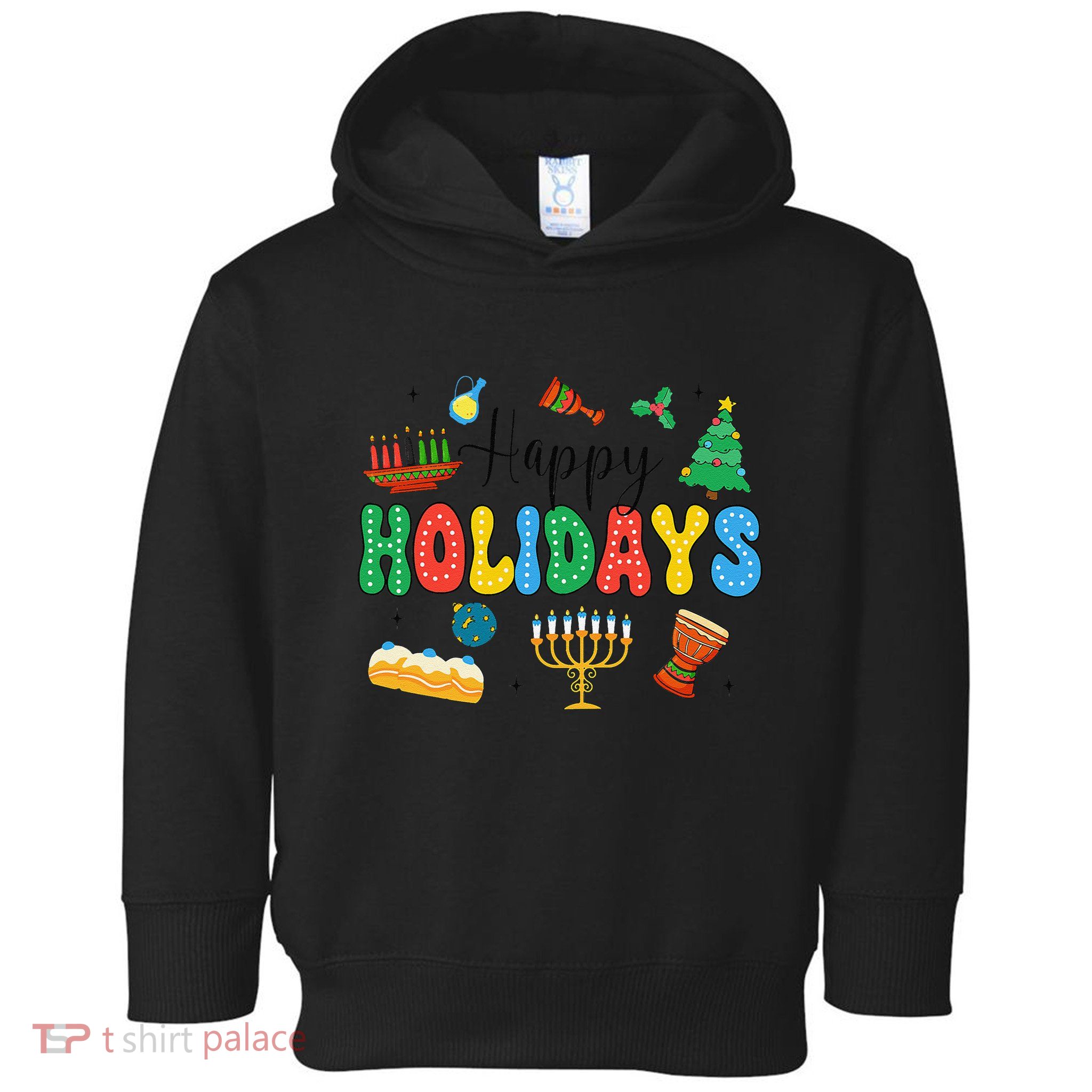 Hanukkah Festival Of Lights Happy Chanukah Happy Holidays Toddler Hoodie
