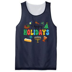 Hanukkah Festival Of Lights Happy Chanukah Happy Holidays Mesh Reversible Basketball Jersey Tank