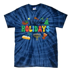 Hanukkah Festival Of Lights Happy Chanukah Happy Holidays Tie-Dye T-Shirt