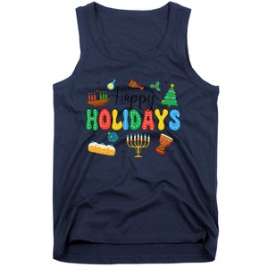 Hanukkah Festival Of Lights Happy Chanukah Happy Holidays Tank Top