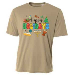 Hanukkah Festival Of Lights Happy Chanukah Happy Holidays Cooling Performance Crew T-Shirt