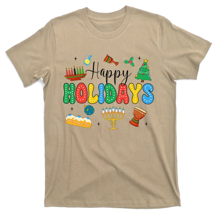 Hanukkah Festival Of Lights Happy Chanukah Happy Holidays T-Shirt