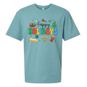 Hanukkah Festival Of Lights Happy Chanukah Happy Holidays Sueded Cloud Jersey T-Shirt