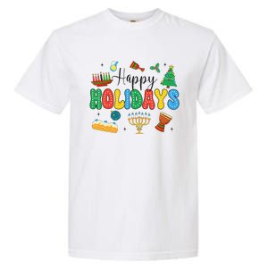 Hanukkah Festival Of Lights Happy Chanukah Happy Holidays Garment-Dyed Heavyweight T-Shirt