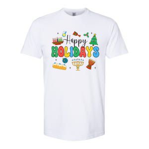 Hanukkah Festival Of Lights Happy Chanukah Happy Holidays Softstyle CVC T-Shirt