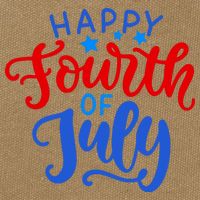 Happy Fourth Of July Celebration Cotton Canvas Backpack