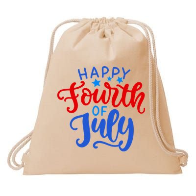 Happy Fourth Of July Celebration Drawstring Bag