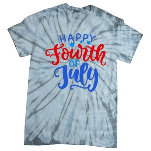 Happy Fourth Of July Celebration Tie-Dye T-Shirt