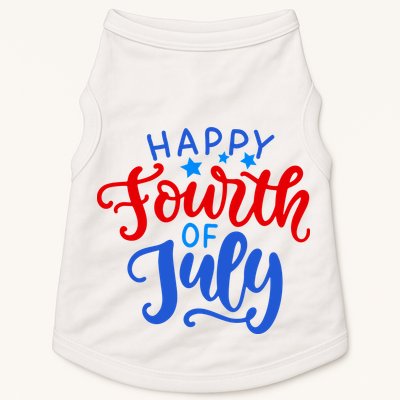 Happy Fourth Of July Celebration Doggie Tank