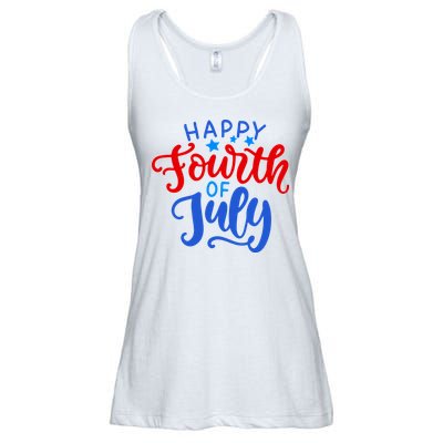 Happy Fourth Of July Celebration Ladies Essential Flowy Tank