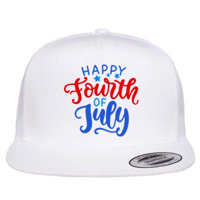 Happy Fourth Of July Celebration Flatbill Hat