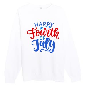 Happy Fourth Of July Celebration Premium Crewneck Sweatshirt