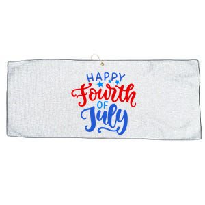 Happy Fourth Of July Celebration Large Microfiber Waffle Golf Towel