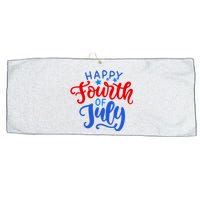 Happy Fourth Of July Celebration Large Microfiber Waffle Golf Towel