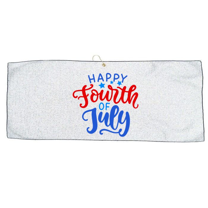 Happy Fourth Of July Celebration Large Microfiber Waffle Golf Towel