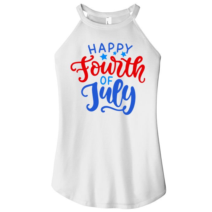 Happy Fourth Of July Celebration Women's Perfect Tri Rocker Tank