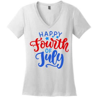 Happy Fourth Of July Celebration Women's V-Neck T-Shirt