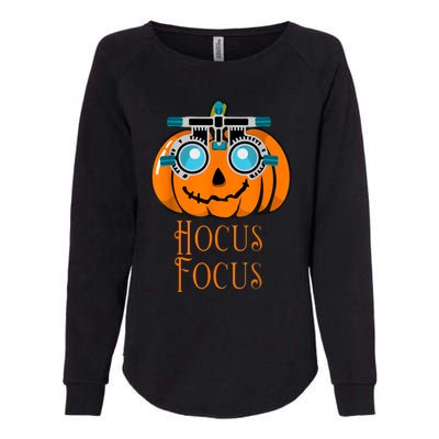 Hocus Focus Optometry Halloween Optometrist Eye Doctor Funny Womens California Wash Sweatshirt