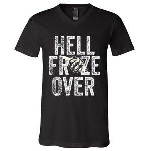 Hell Froze Over V-Neck T-Shirt