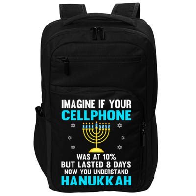 Hanukkah Festival Of Lights Latke Hanuka Jewish Chanukah  Impact Tech Backpack