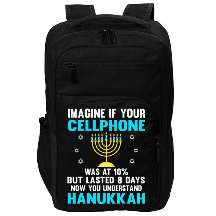 Hanukkah Festival Of Lights Latke Hanuka Jewish Chanukah  Impact Tech Backpack