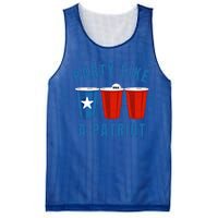 Happy Fourth Of July Party Like Patriot Funny Beer Pong Usa Funny Gift Mesh Reversible Basketball Jersey Tank