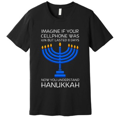 Hanukkah Festival Of Lights Latke Hanuka Jewish Chanukah   Premium T-Shirt