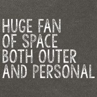 Huge Fan Of Both Outer And Personal Space Cotton Canvas Backpack