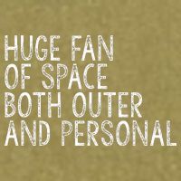 Huge Fan Of Both Outer And Personal Space Garment-Dyed Women's Muscle Tee