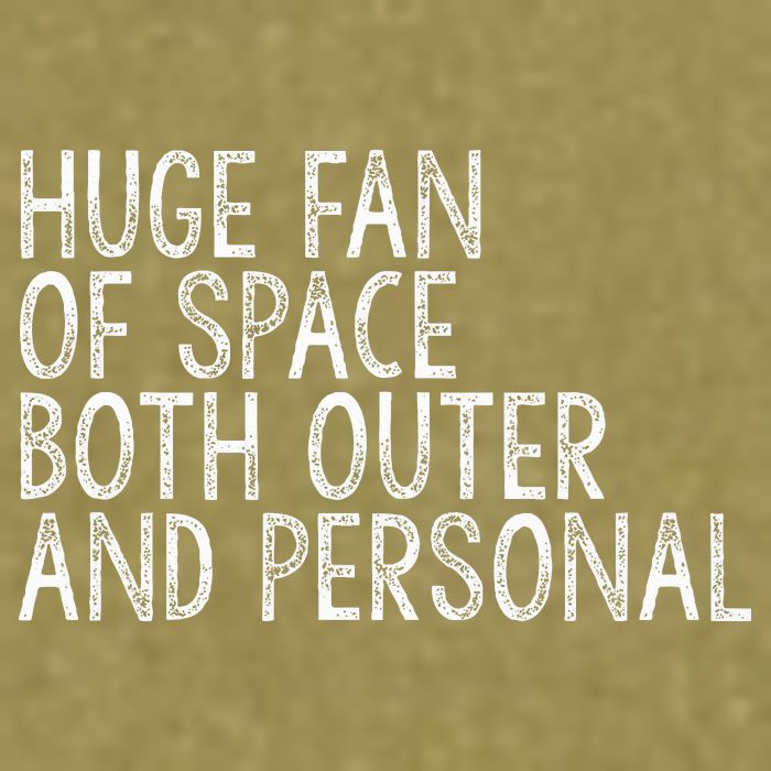 Huge Fan Of Both Outer And Personal Space Garment-Dyed Women's Muscle Tee