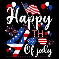 Happy Fourth Of July Patriotic Us American Flag 4th Of July Button