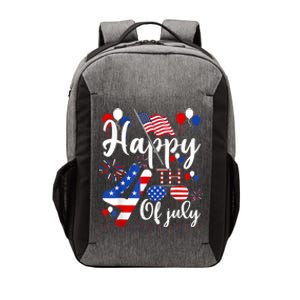 Happy Fourth Of July Patriotic Us American Flag 4th Of July Vector Backpack