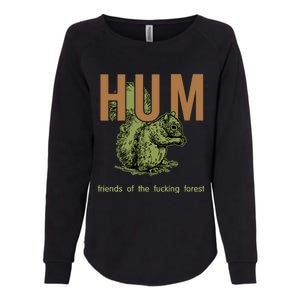 Hum Friends Of The Fucking Forest Womens California Wash Sweatshirt