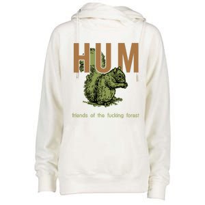 Hum Friends Of The Fucking Forest Womens Funnel Neck Pullover Hood