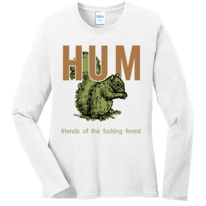 Hum Friends Of The Fucking Forest Ladies Long Sleeve Shirt