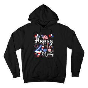 Happy Fourth Of July Patriotic Us American Flag 4th Of July Hoodie