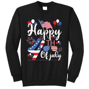 Happy Fourth Of July Patriotic Us American Flag 4th Of July Sweatshirt