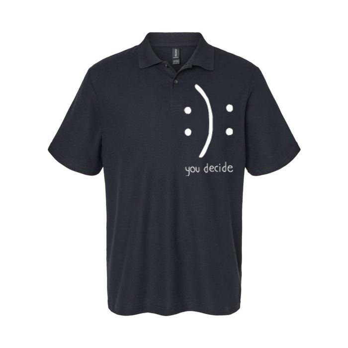 Happy Face Or Sad Face You Decide Softstyle Adult Sport Polo