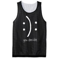 Happy Face Or Sad Face You Decide Mesh Reversible Basketball Jersey Tank