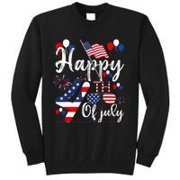 Happy Fourth Of July Patriotic American US Flag 4th Of July Sweatshirt