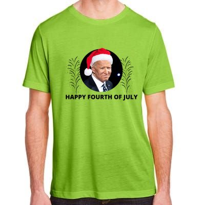 Happy Fourth Of July Biden Christmas Funny Adult ChromaSoft Performance T-Shirt