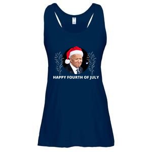 Happy Fourth Of July Biden Christmas Funny Ladies Essential Flowy Tank