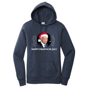 Happy Fourth Of July Biden Christmas Funny Women's Pullover Hoodie