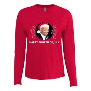 Happy Fourth Of July Biden Christmas Funny Womens Cotton Relaxed Long Sleeve T-Shirt